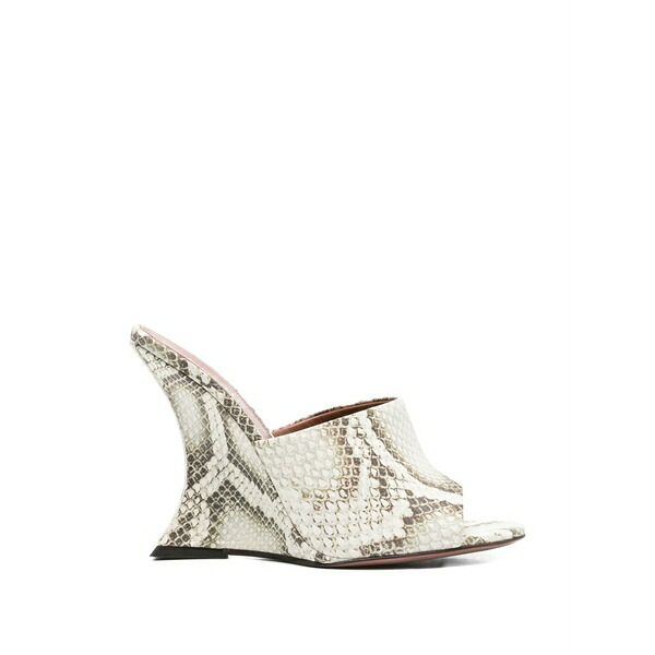 パリテキサス レディース サンダル シューズ Nina snake-effect sandals Neutrals｜asty