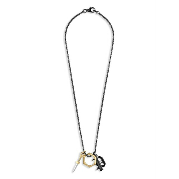 フィリップ飾り気の無い メンズ 首飾り・チョー鉄道車両 付属品 Multi-pendant necklace Gold
