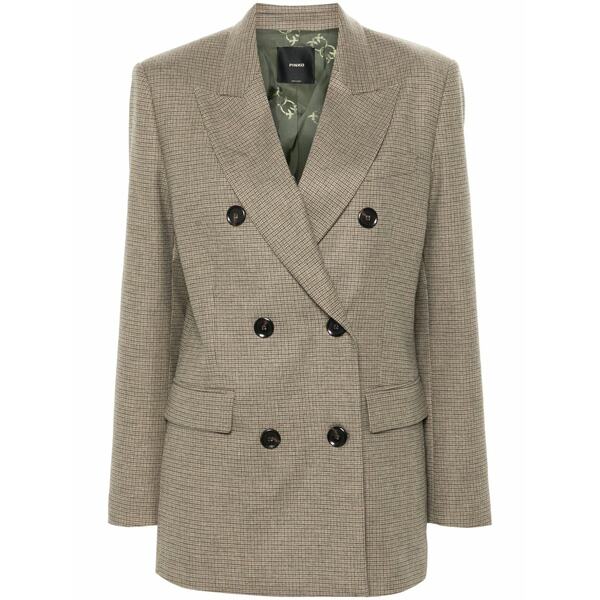 ピンコ レディース 上衣＆上衣 アウター Check-pattern blazer Neutrals コート・ジャケット-レディースファッション
