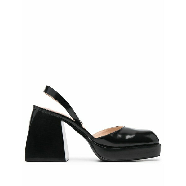 ノダレト レディース パンプス シューズ High-shine finish pumps Black