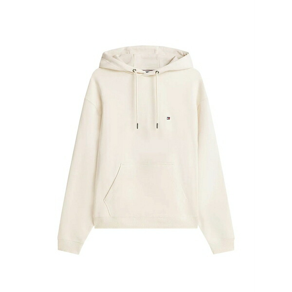 トミー ヒルフィガー メンズ パーカー・スウェットシャツ アウター Embroidered-logo hoodie Neutrals