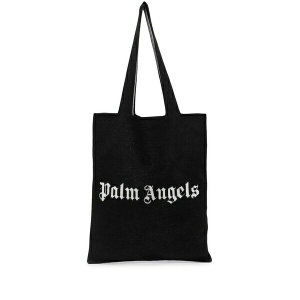 パーム・エンジェルス メンズ トートバッグ 御徒面子 Logo-print tote Black