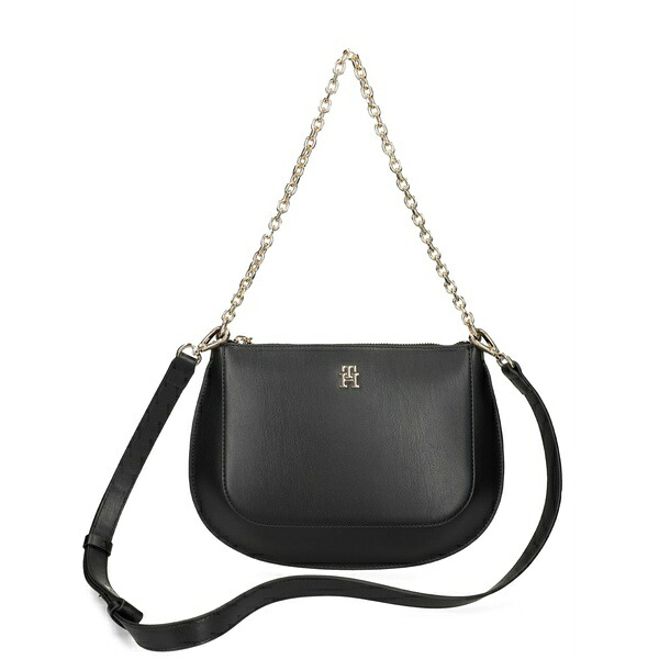 トミー ヒルフィガー レディース ショルダーバッグ 御徒面子 Convertible cross body bag Black