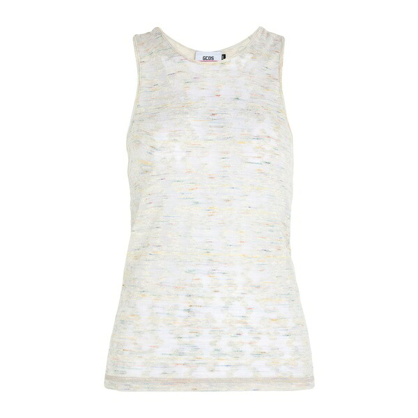 【送料無料】 ジーシーディーエス レディース Tシャツ トップス Tank tops White
