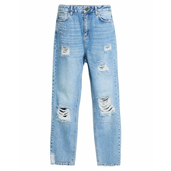 【貨物輸送無料】 ビーエスビー レディース ジーンズズボン下 ボトムス Jeans Blue