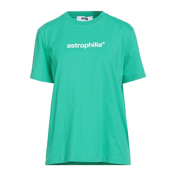 【送料無料】 エムエスジイエム レディース Tシャツ トップス T-shirts Green