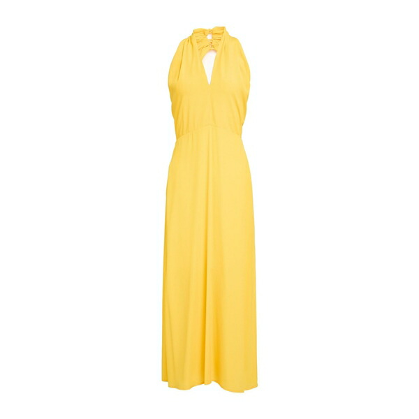 【送料無料】 セミクチュール レディース ワンピース トップス Maxi dresses Yellow