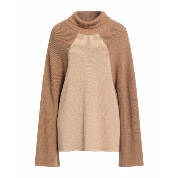 【送料無料】 エーケプ レディース ニット&セーター アウター Turtlenecks Beige