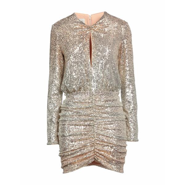 【送料無料】 ピンコ レディース ワンピース トップス Mini dresses Gold