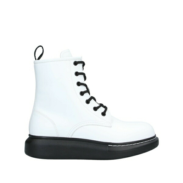 【送料無料】 マックイーン レディース ブーツ シューズ Ankle boots White