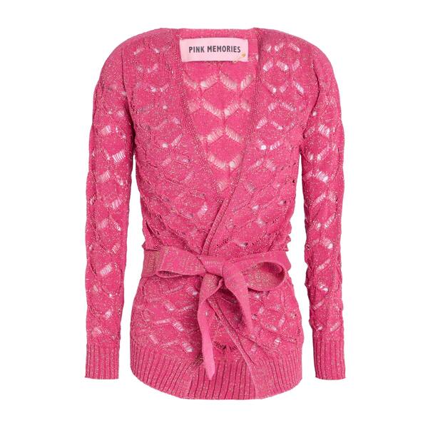 【送料無料】 ピンク メモリーズ レディース カーディガン アウター Cardigans Pink
