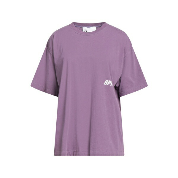 【送料無料】 エイト・ピーエム レディース Tシャツ トップス T-shirts Purple