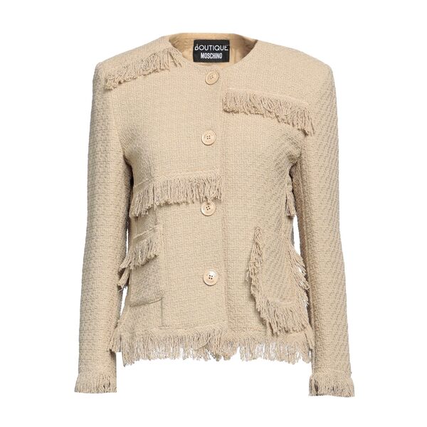 【貨物輸送無料】 モスキーノ レディース 上衣＆上衣 アウター Blazers Beige コート・ジャケット-レディースファッション