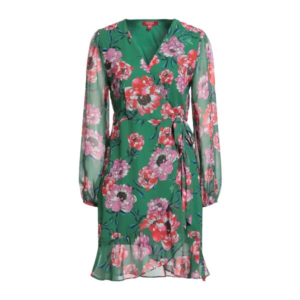 【送料無料】 ゲス レディース ワンピース トップス Mini dresses Green｜asty