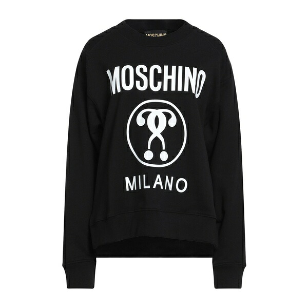 【送料無料】 モスキーノ レディース パーカー・スウェットシャツ アウター Sweatshirts Black｜asty 29,850円