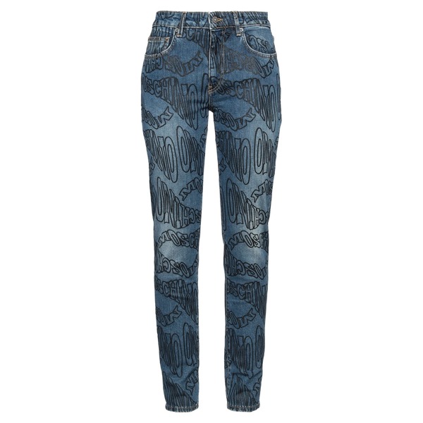 【送料無料】 モスキーノ レディース デニムパンツ ボトムス Jeans Blue
