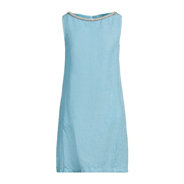 【送料無料】 １２０％リノ レディース ワンピース トップス Mini dresses Azure