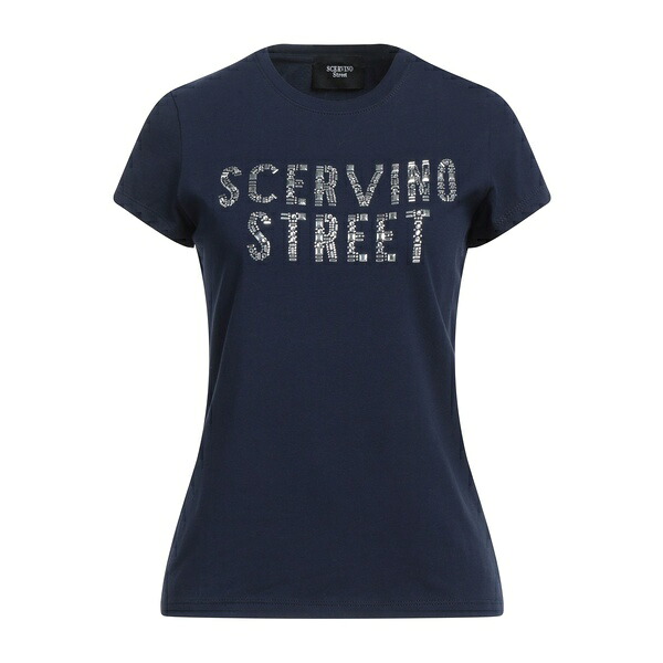 【貨物輸送無料】 エルマンノ シェルヴィーノ レディース プルオーバー トップス T-shirts Blue