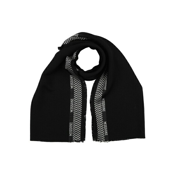 【貨物輸送無料】 ミッソーニ レディース えり巻き・袈裟・えり巻き 付属物 Scarves Black