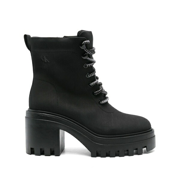 カルバンクライン レディース ブーツ シューズ 50粍 leather boots Black