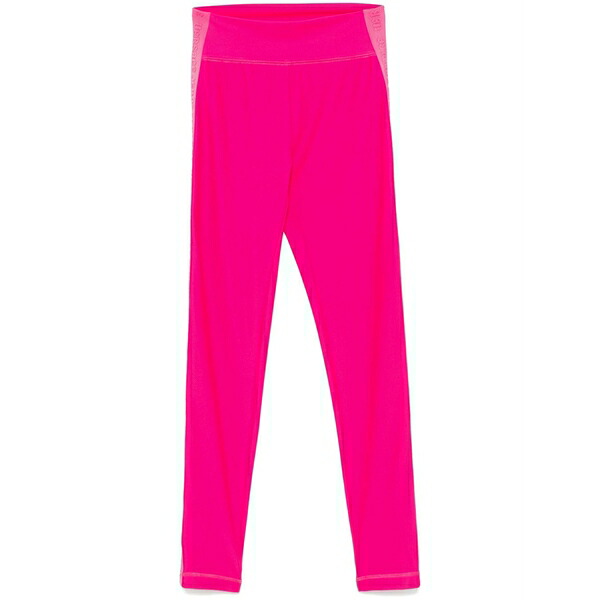 ベルサーチ レディース カジュアルパンツ ボトムス Logo-trim leggings Pink|asty