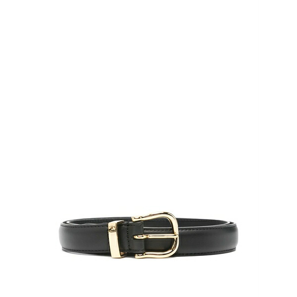 ニリロータン レディース 三尺帯 添え物 Loiuse gold-tone buckle belt Black