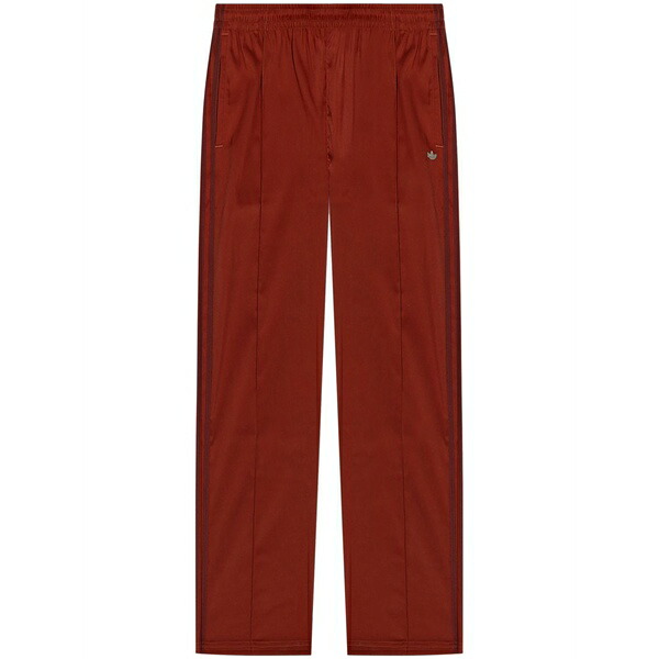 アディダス メンズ 心地好いズボン下 ボトムス Logo-plaque track pants  Red