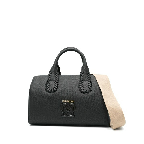 優しいこと モスキーノ レディース トートバッグ 御徒面子 Logo-plaque tote bag Black トートバッグ-バッグ・小物・ブランド雑貨-バッグ