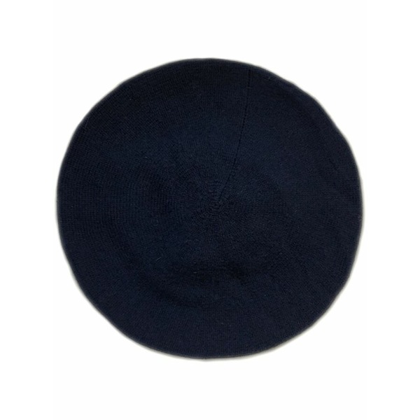 プリングル オブ スコットランド メンズ 帽子 アクセサリー Lion-embroidered cashmere beret Blue|asty