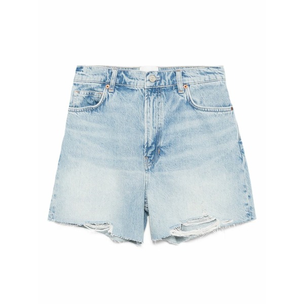 リフォメーション レディース カジュアルパンツ ボトムス Saige denim shorts Blue｜asty