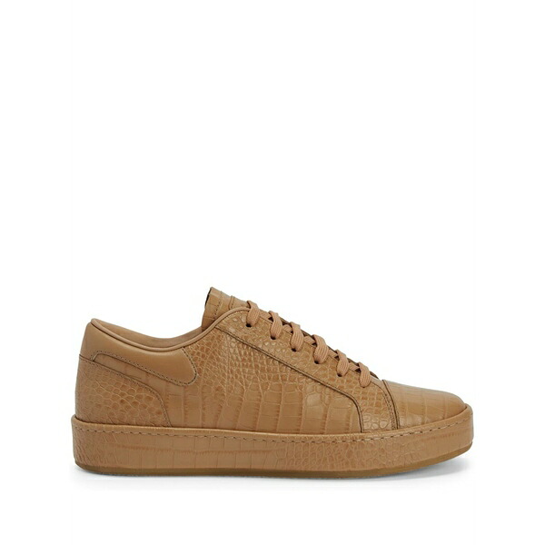 ジュゼッペザノッティ メンズ スニーカー シューズ Gz-city crocodile-embossed lace-up low-top sneakers Brown