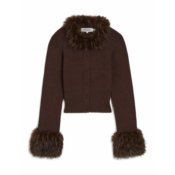 アッパリス レディース カーディガン アウター Rosa cardigan Brown｜asty