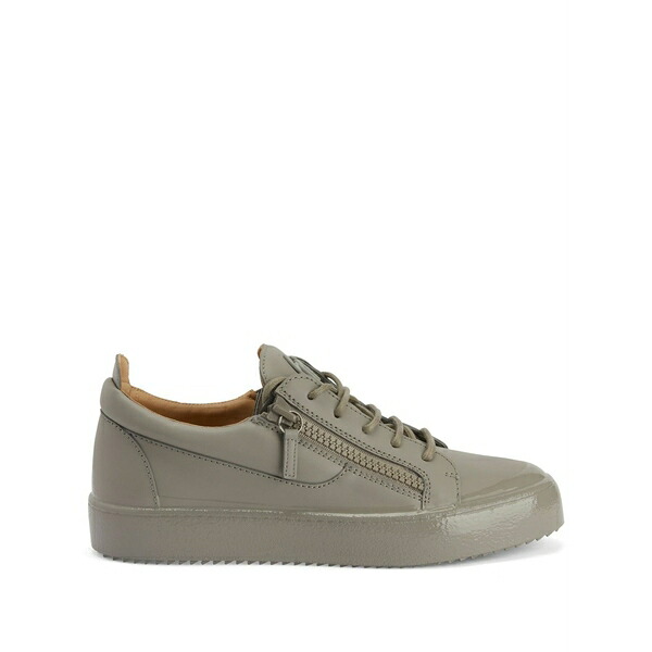 ジュゼッペザノッティ メンズ スニーカー シューズ Frankie match double-zip low-top sneakers Grey