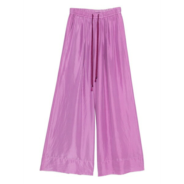 フォルテ フォルテ レディース カジュアルパンツ ボトムス Drawstring trousers Purple|asty