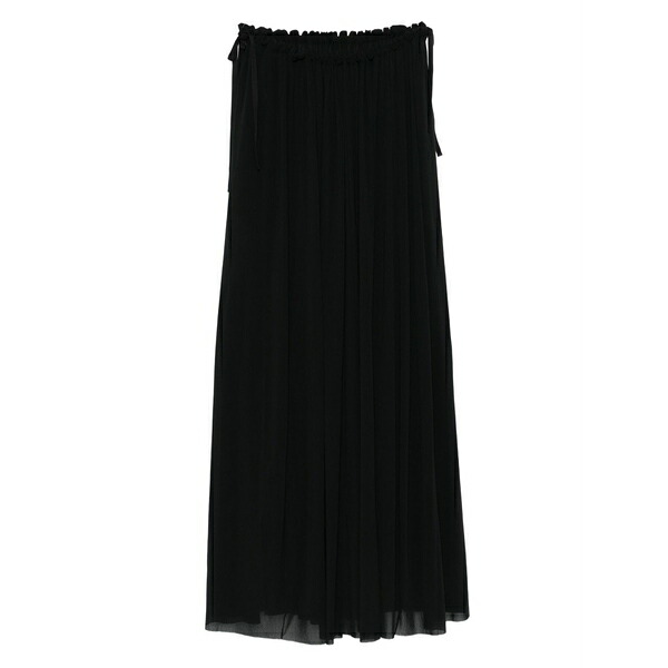 フィロソフィーデロレンゾセラフィーニ レディース スカート ボトムス Pleated drawstring skirt Black｜asty