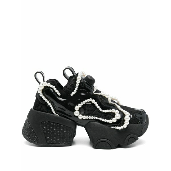 ノワール ケイ ニノミヤ レディース スニーカー シューズ X reebok pearl-embellished sneakers Black