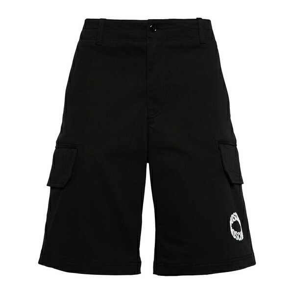 モスキーノ メンズ カジュアルパンツ ボトムス Logo-print cargo shorts Black｜asty 68,640円