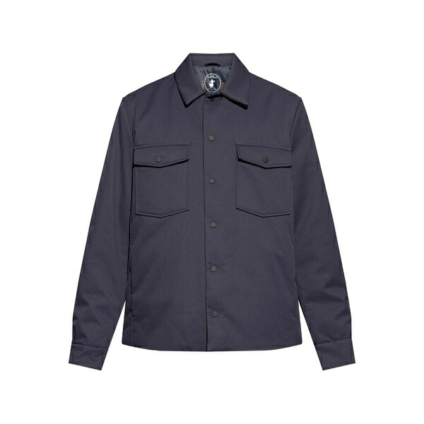 セーブザダック メンズ ジャケット＆ブルゾン アウター Button-up overshirt Blue｜asty
