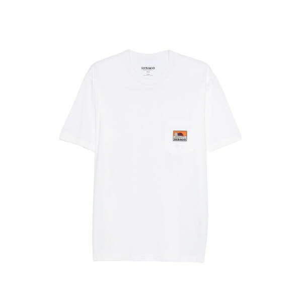 セバゴ メンズ プルオーバー トップス Rockycoast chest-pocket t-shirt White