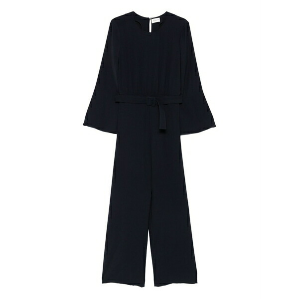 パロッシュ レディース ワンピース トップス Belted bell-sleeve jumpsuit Blue｜asty 101,900円