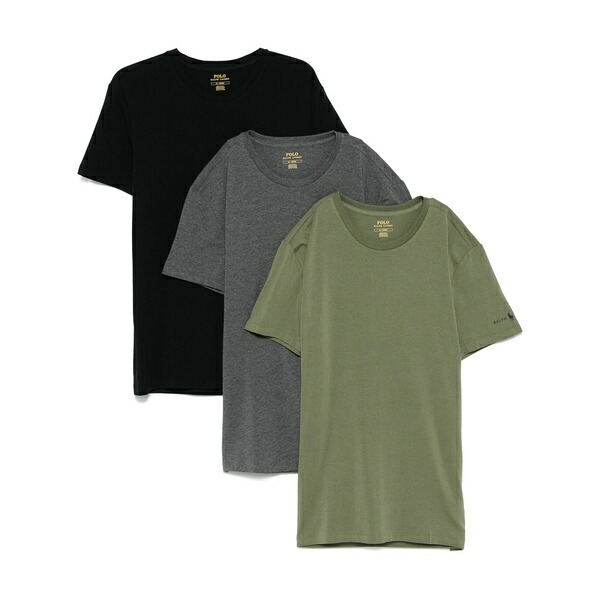 ラルフローレン メンズ Tシャツ トップス Logo-print t-shirt (pack of three) Grey|asty