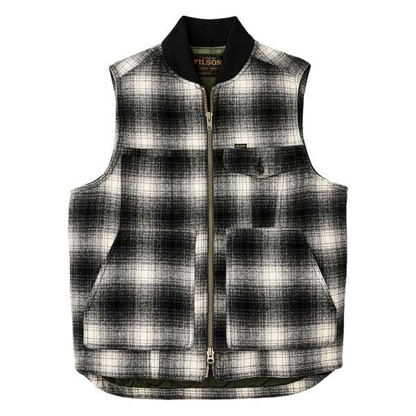 フィルソン メンズ ジャケット＆ブルゾン アウター Checked gilet Grey｜asty