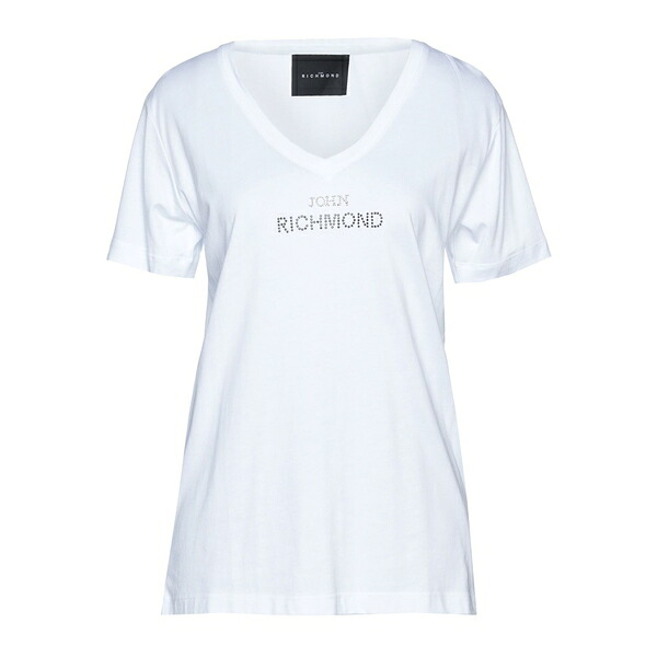 【送料無料】 ジョン リッチモンド レディース Tシャツ トップス T-shirts White
