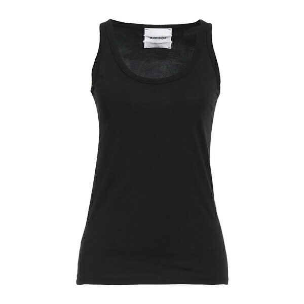 【送料無料】 ブランドユニーク レディース Tシャツ トップス Tank tops Black