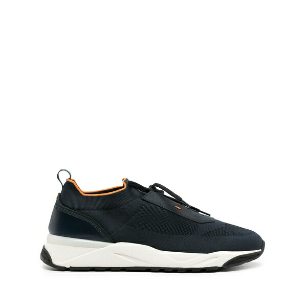 サントーニ メンズ スニーカー シューズ Knitted-upper sneakers  Blue