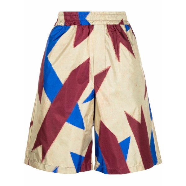 ピエール＝ルイ・マシア レディース 心地好いズボン下 ボトムス Abstract-print silk bermuda shorts  Multicolour