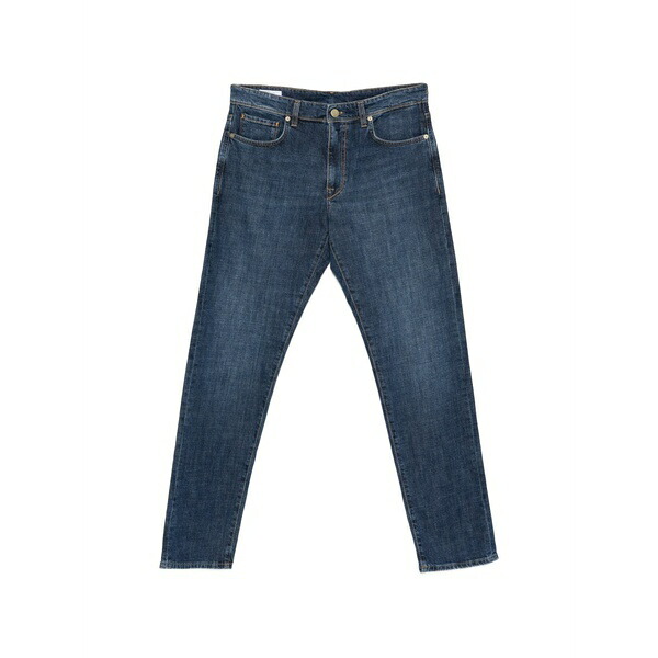 インコテックス メンズ ジーンズズボン下 ボトムス Logo-patch belt-loop jeans Blue