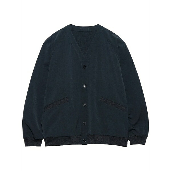 ナナミカ メンズ ジレー アウター Knit cardigan Black
