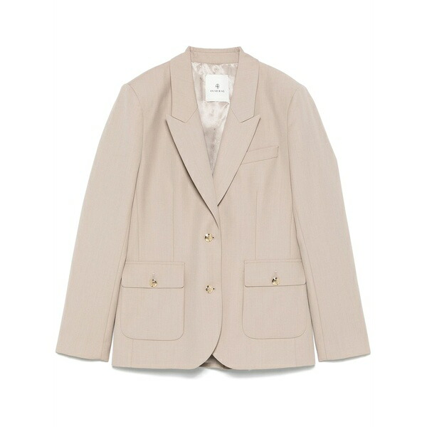 アニービン レディース 上衣＆上衣 アウター Wool blazer Neutrals