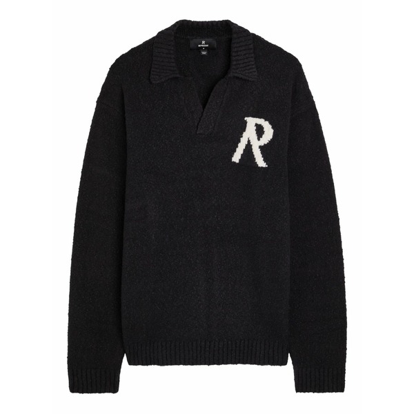 リプレゼント メンズ ニット\u0026セーター アウター Initial collared sweater Black